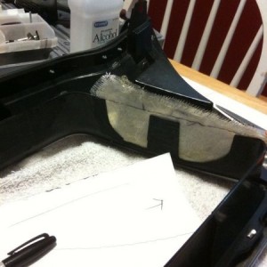 Fiberglass Satoshi pre-trim