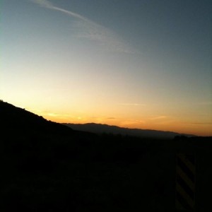 Looking west from Ballinger Canyon