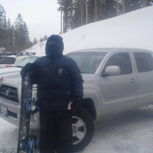 Snowboarding in Mammoth 01-2010