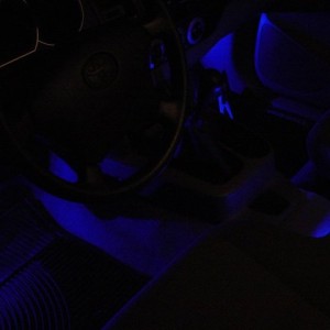 blue interior led