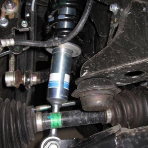 Bilstein 5100 install at 1.75" driver side back view