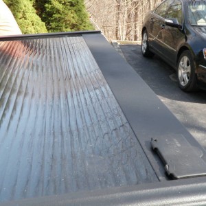 end rail on cover bed-lined