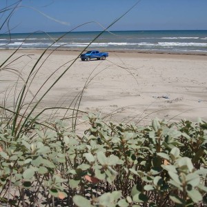 my truck at the Beach 5