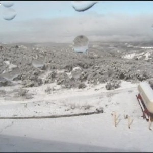 Its snowing up here!