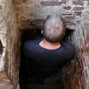 cramped stairs