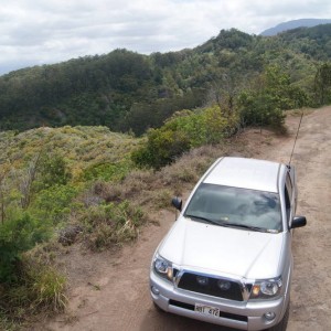 Off road at Peacock Flats on the West end of Oahu