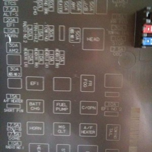 2010 DC OR Fuse box lid