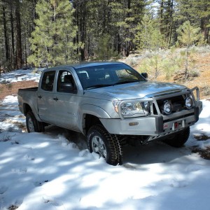 stuck in snowy mud east side of frenchmans