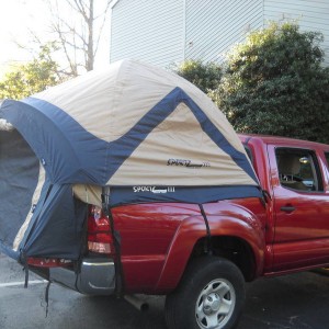 tent on truck