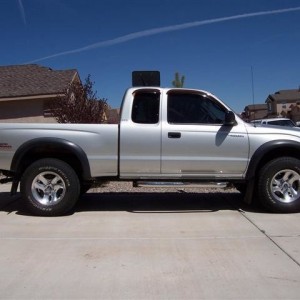 Silver 2003 Tacoma X-Cab 4X4 TRD