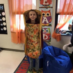 My boy is a Taco for Halloween. :cool: