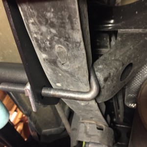 Passenger side - Rear J-bolt