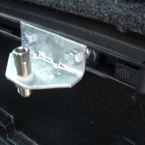 Scott's CB Antenna Mount on bed rail