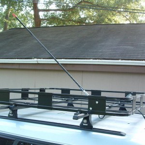 Antenna mount on rack