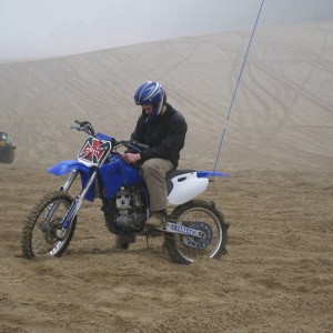 Raining like crazy at the dunes.
