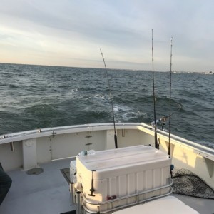 Striper fishing, waiting for first bite...