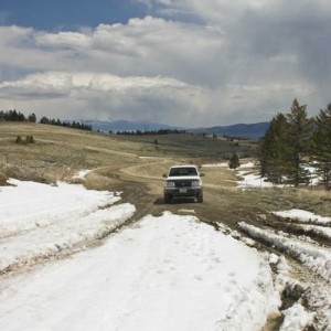 snow on flathead pass