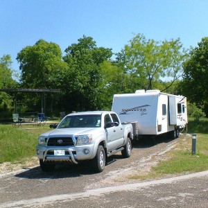 My Tacoma and our new travel trailer