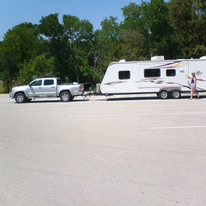 My Tacoma and our new travel trailer