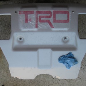 Red TRD Skidplate Decal