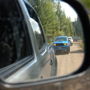 looking back