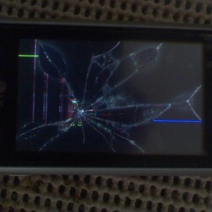 Broken dare LCD screen