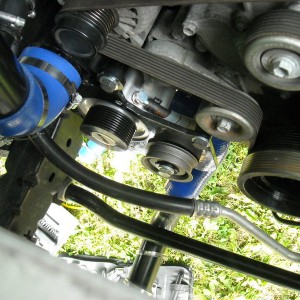 Alpine Supercharger installed location