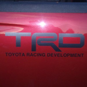New TRD decals