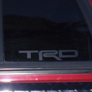 New TRD decals