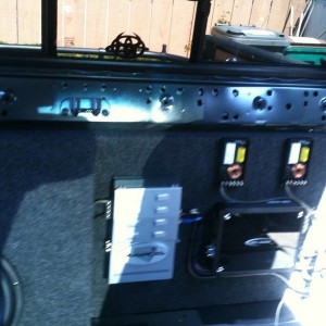 Mr. Marv box and amp rack in truck (sorry for photo)
