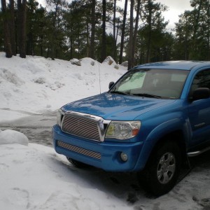 my 2005 taco in the snow