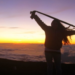 me&Sunset on top Mauna Kea