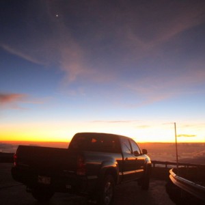 Mauna Kea sunset Taco Venus up above