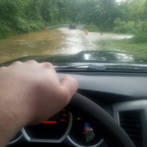 Flooded road