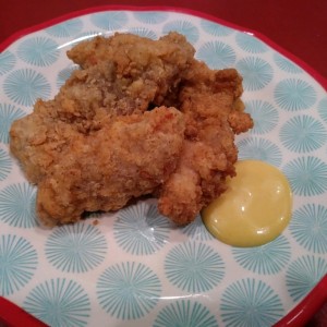 Deep fried dark meat turkey fingers