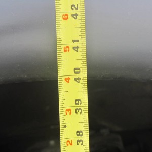 height of front fender ( 39 7/8")