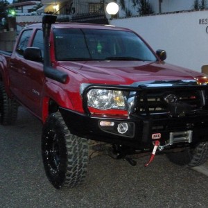 bumper, winsch and snorkel mounted!
