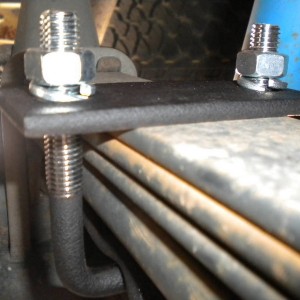 U-Bolt Bracket On Leaf Spring Helpers #1