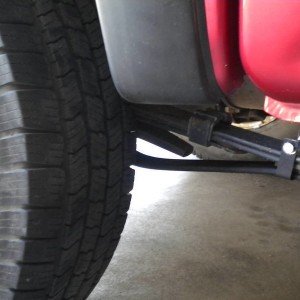A View of the Leaf Spring Helpers from Outside the Truck #1