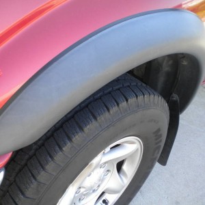 Faded Fender Flare BEFORE Magic Eraser