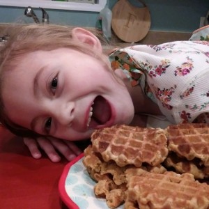 Peanut butter cookie waffles