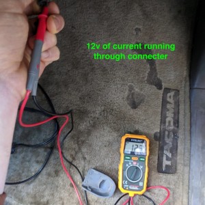 12v Of Current Running Through Connecter