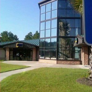 Indoor rock wall on base