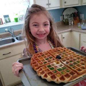 King cake waffles