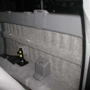 interior carpet behind seat
