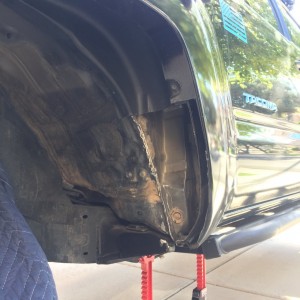 Pinch weld grind