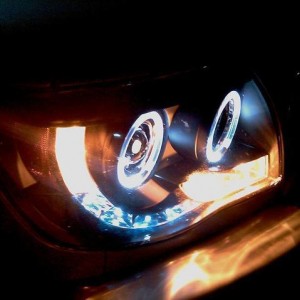 Tacoma Halo Projector Headlights Night 4