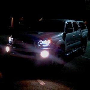 Tacoma Halo Projector Headlights Night 6