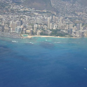 View from the Air Honolulu, Waikiki