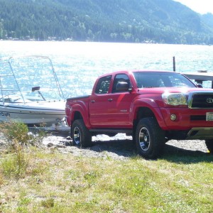 Launching my friends Mastercraft Lake Cavanaugh,WA